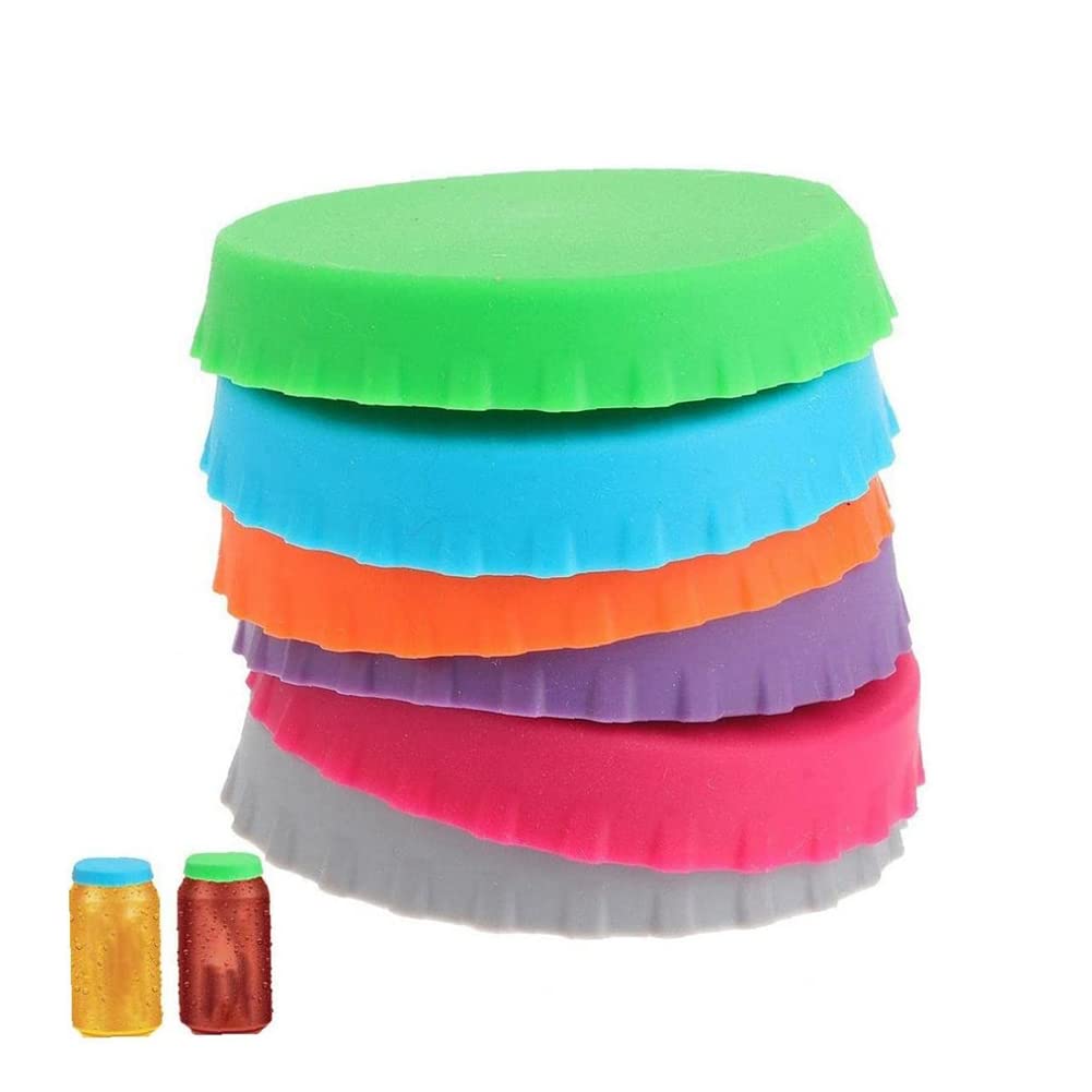 Amazon｜缶キャップ 飲み物の蓋 蓋 再使用可能 6枚セット 缶ボトル